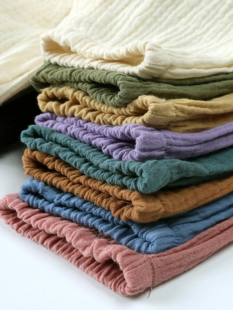 Children's Baby Girls Boys Summer Linen Trousers Bloomers Cotton Long Trousers Casual Harem Pants