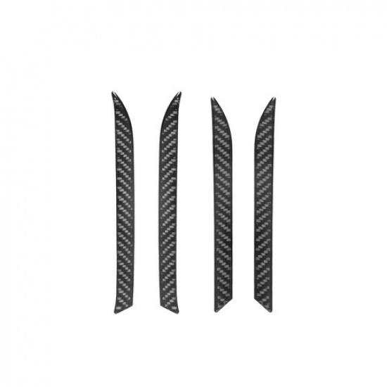 4Pcs For Volkswagen Tiguan Carbon Fiber Interior Door Panel Cover Trim Strip