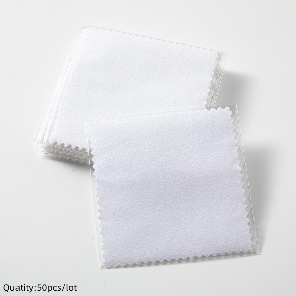 10/50pcs Sterling Silver Cleaning Polishing Cloth Clean Wipe For Professional Jewelry Tool And Equipment Individually Package