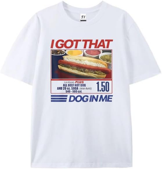 

Retro Vintage I Got that Dog in Me Funny Hotdog Men Women T-Shirt White 5XL різнокольоровий