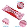 50pcs Stretch Chair Sashes Bows Elastic Chair Bands Sashes with Buckle Slider for Wedding Banquet Decorations 14"x5"