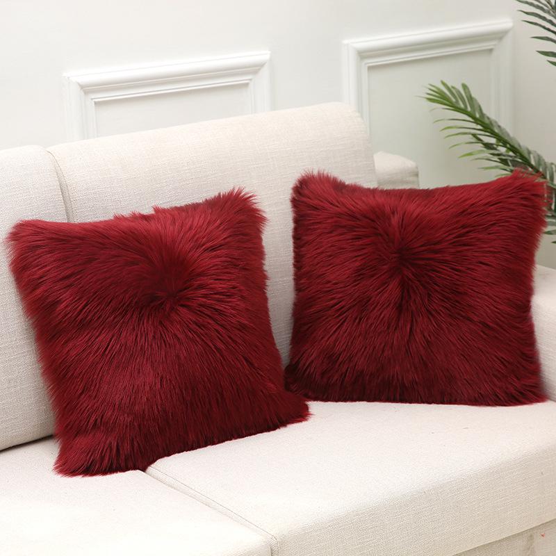 Hot Home Ins Nordic Imitation Wool Plush Sofa Pillow Case Pillow Case