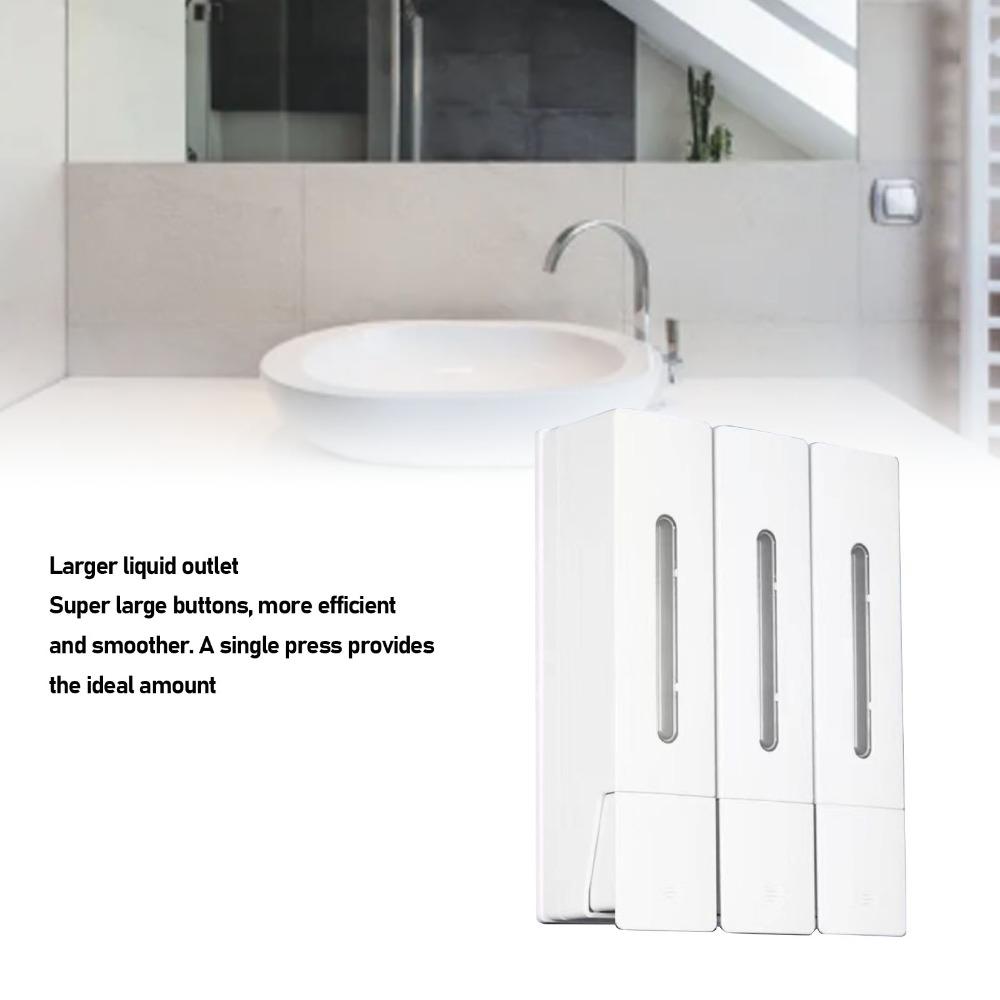 White Black Grey Shower Soap Dispenser ABS Shampoo Conditioner Dispenser Soap Dispenser  Home Hotel