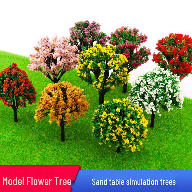 DIY Colorful Cherry Blossom Model Tree – Perfect for Sandbox and Scene Building