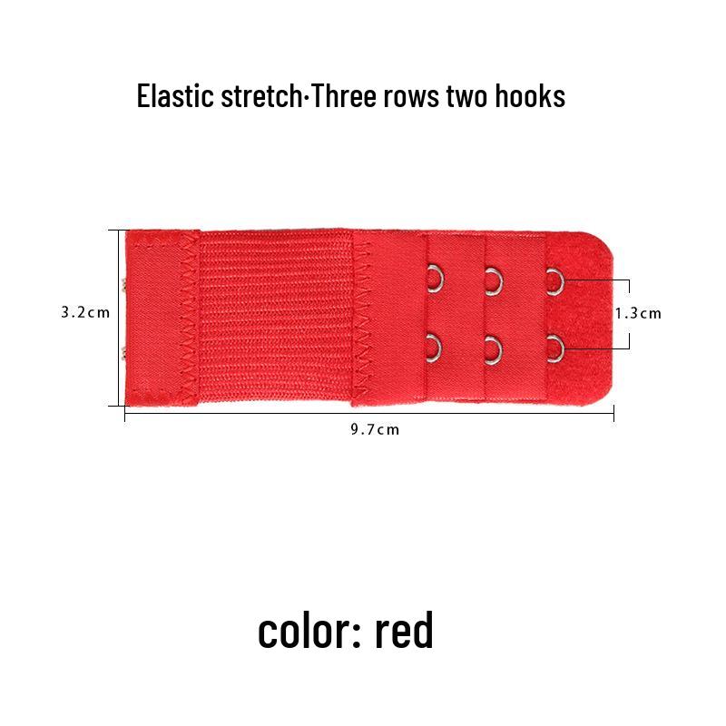 

Регулируемый эластичный удлинитель для бюстгальтера с тремя рядами крючков Bulk