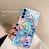 Attractive Colorful Snowflakes Exquisite PhoneCase for Samsung Galaxy S26 S25 S24 S23 S22 S21 FE Ultra Plus women Built-in glass