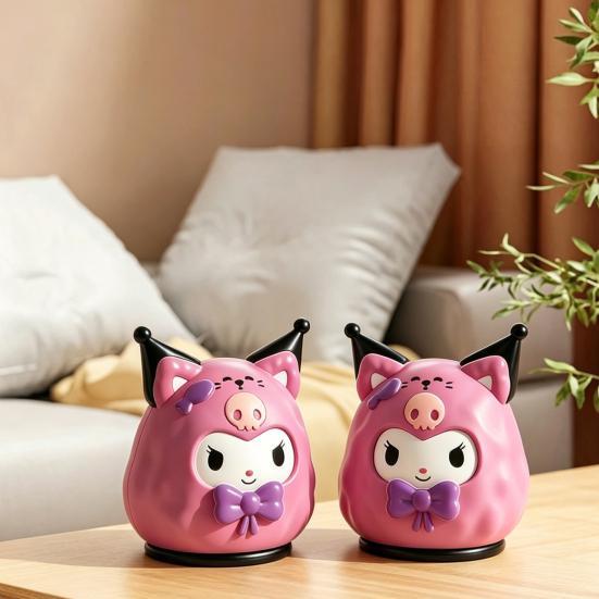 Cartoon Animal Toothpick Box with Dust-proof Lid Decorative Toothpick Holder Dispenser Organizer Container for Home Office Restaurant