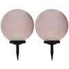 Day and Night - Day and Night Spherical Outdoor Solar Lamps 2 Pcs RGB LED 40 Cm