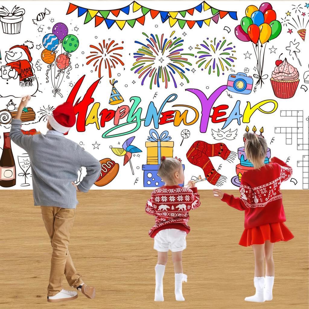 Coloring Poster 30 X 72 Inches Paper Coloring Tablecloth For Kids Large Coloring Activity Poster For Kids Home Party