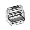 Kitchen Cutlery Holder Practical Counter Drying Rack Organizer Storage Rack for Soap Cutting Board Pot Pan Lid Household Bar