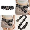 Retro Street Style Womens Pu Leather Belt With Heart Splicing And Metal Snap For Casual Fashion