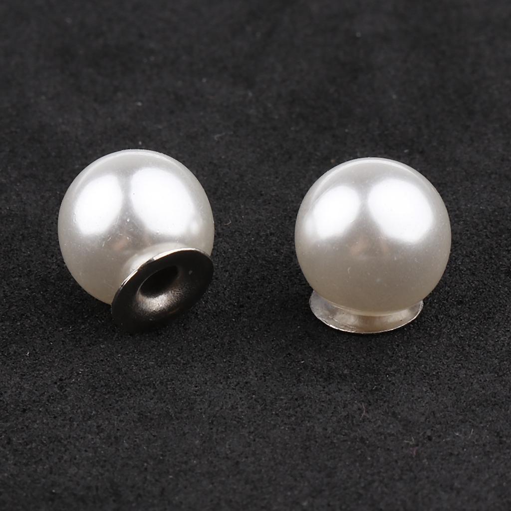 Faux Pearl Studs Decorative Rivet Buttons Plastic Beads Garment Accessories for DIY Crafts Clothes