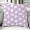 Animation Cute M-Miffy-Es Cushion Cover Birthday Anniversary Gifts Double Sided Printed Zipper Cushion Cover Soft Skin Bedding