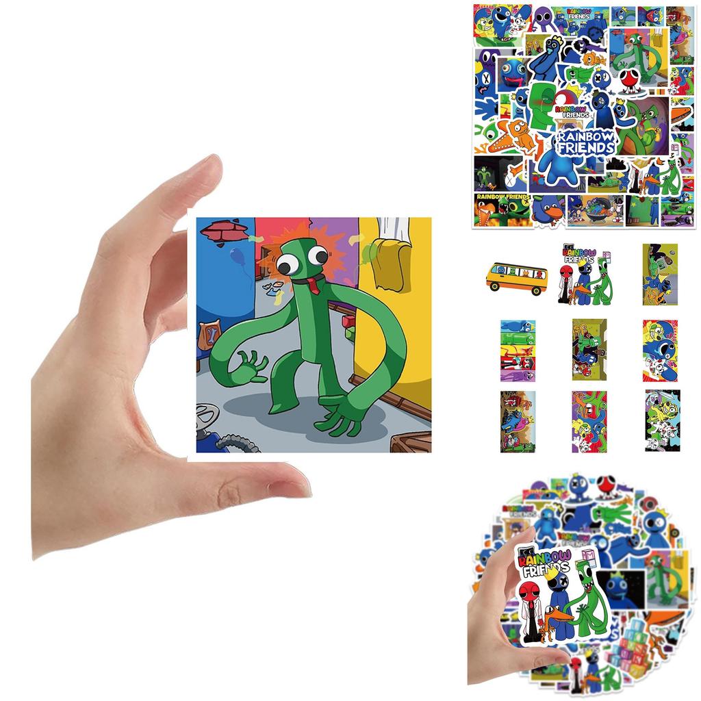 Wasserdichtes und wiederverwendbares Roblox Rainbow Friends Sticker Set mit 60 Stück
