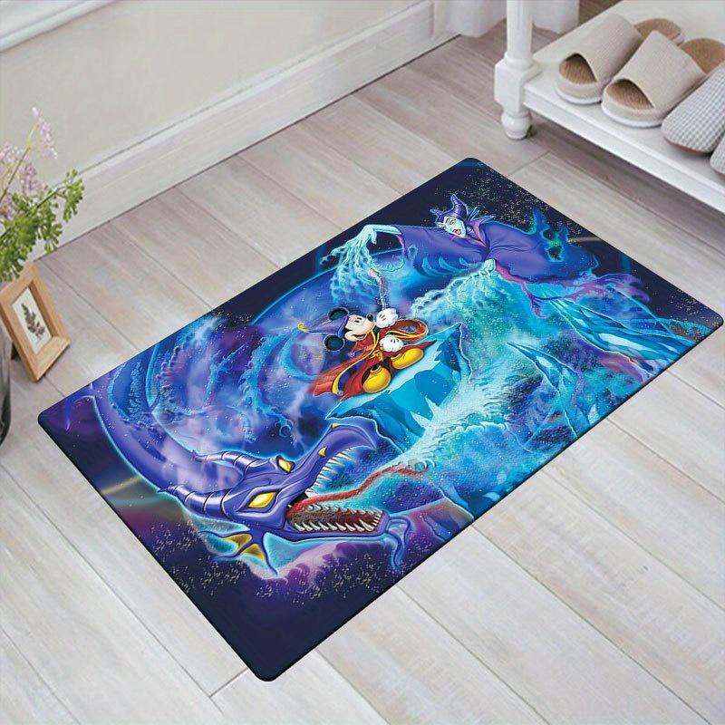 

1pc Disney Mickey Mouse and Minnie Pattern Carpet Area Rug Non slip Carpet Hand Washable Floor Mat Suitable For Living Room Bedroom Home Decor 60cm by 90cm