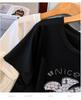 Women's Plus Size Short-Sleeve Loose Mid-Length Slimming Round Neck T-Shirt (Sizes 200-350) Model 6506