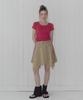 Teuwi Lilphin Shirred Square Short Sleeve Knit