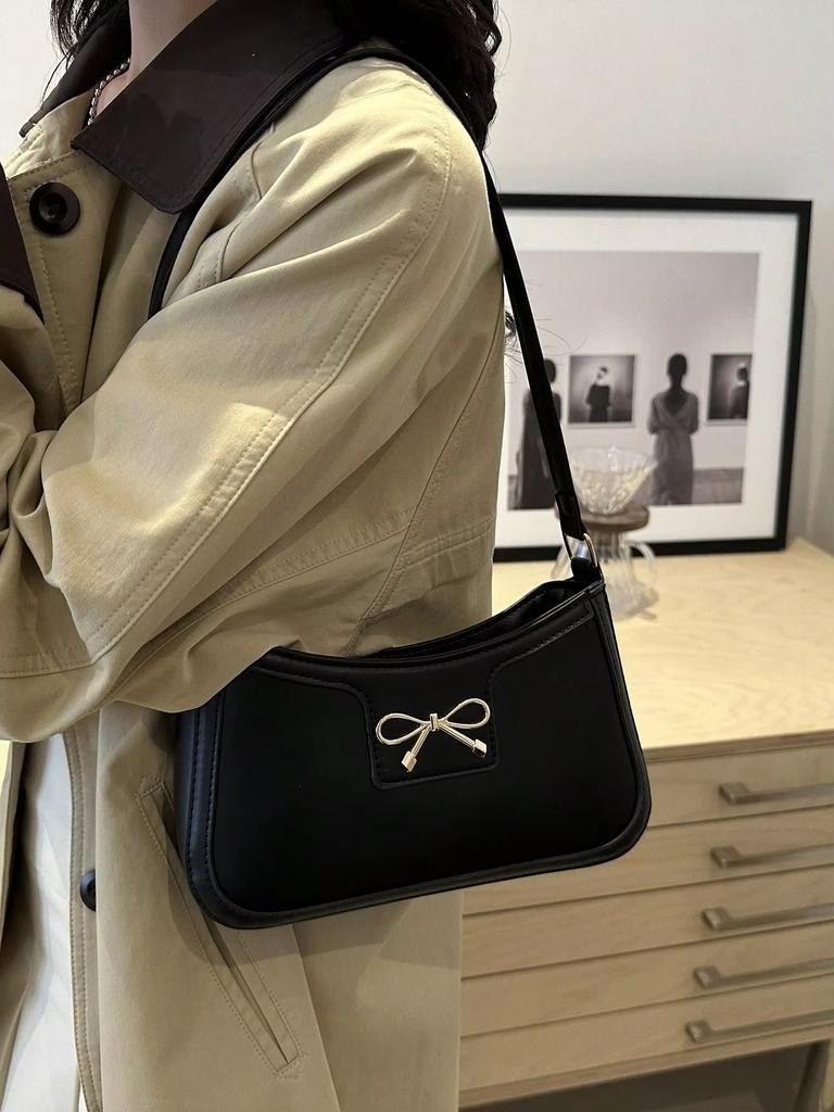 Bow Decorati Purse Commuting Ladies Shoulder Bag Pu Leather Handbag Fashiable Fashi Crossbody Bag For Office Special