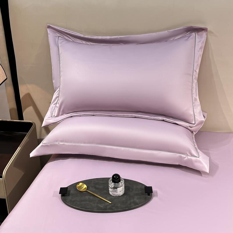 2PC/Collection Natural Mulberry Silk Pillowcase Solid Color Envelope Pillow Case Bedding Sleeping Pillow Cover 48X74 Pillow Case Cover