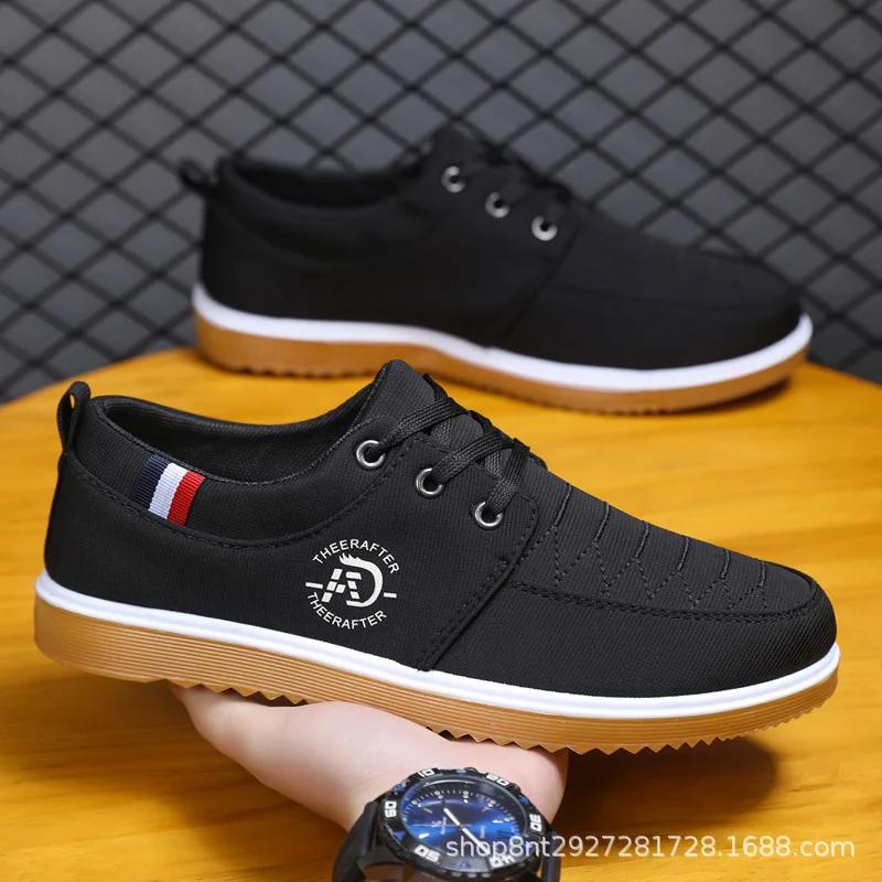 Fashion Men's casual casual sneaker Vulcanized Work loafers Mesh Lightweight Sneakers Canvas Shoes for Men zapatos para hombres tenis