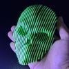 3D tištěné luminiscenční kvantové svítící masky lebky pro úlevu od úzkosti, svítící ve tmě fidget stolní dekorace, unikátní gotická domácí ozdoba