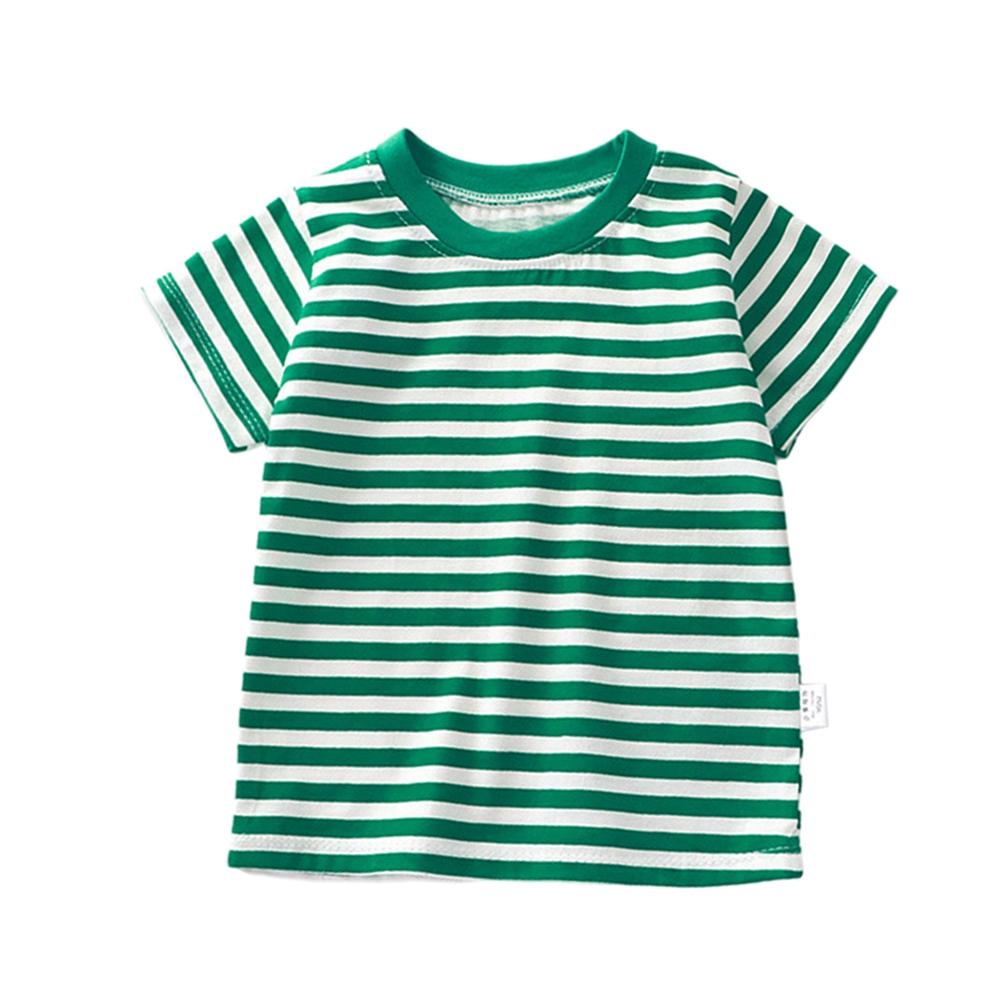 

Children s Striped T-Shirt Summer Crew-Neck Short-Sleeve 100