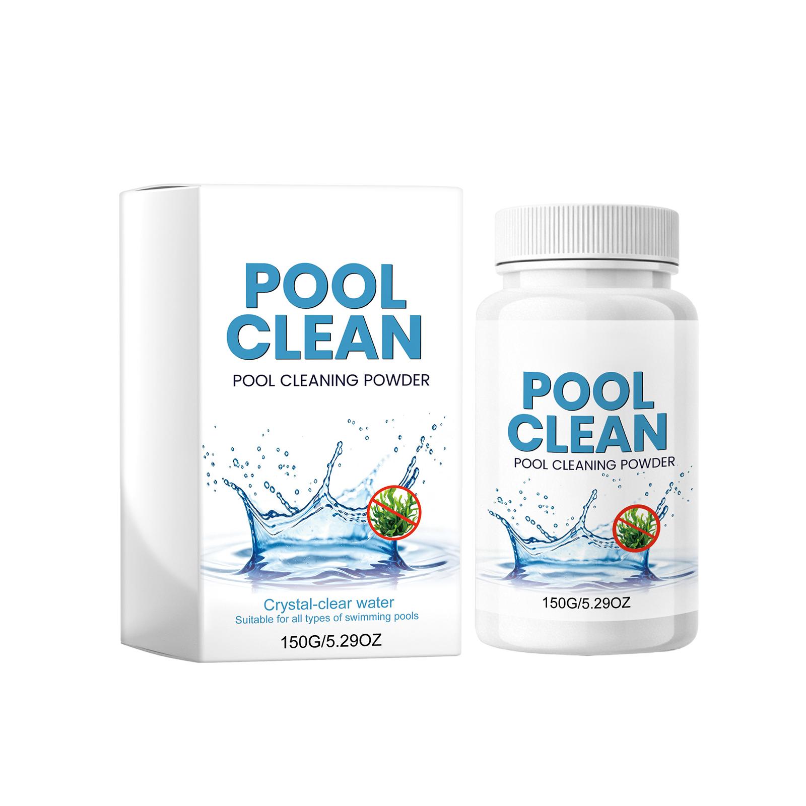 Pool Clean Čisticí prášek do bazénu 150 g Vhodný pro všechny typy bazénů Odstraňuje nečistoty a udržuje průzračnou kvalitu vody One Size bílá