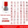 10mm Lichtempfindliches Stempelset: Vollständiges englisches Alphabet & Zahlen 0-9, Perfekt für Lehrer & Nummerierungsaufgaben, Kleine Größe