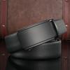 Men's Belt Trendy Versatile Leather Automatic Buckle Belt Business Casual Simple Middle Aged and Young Trousers Belt