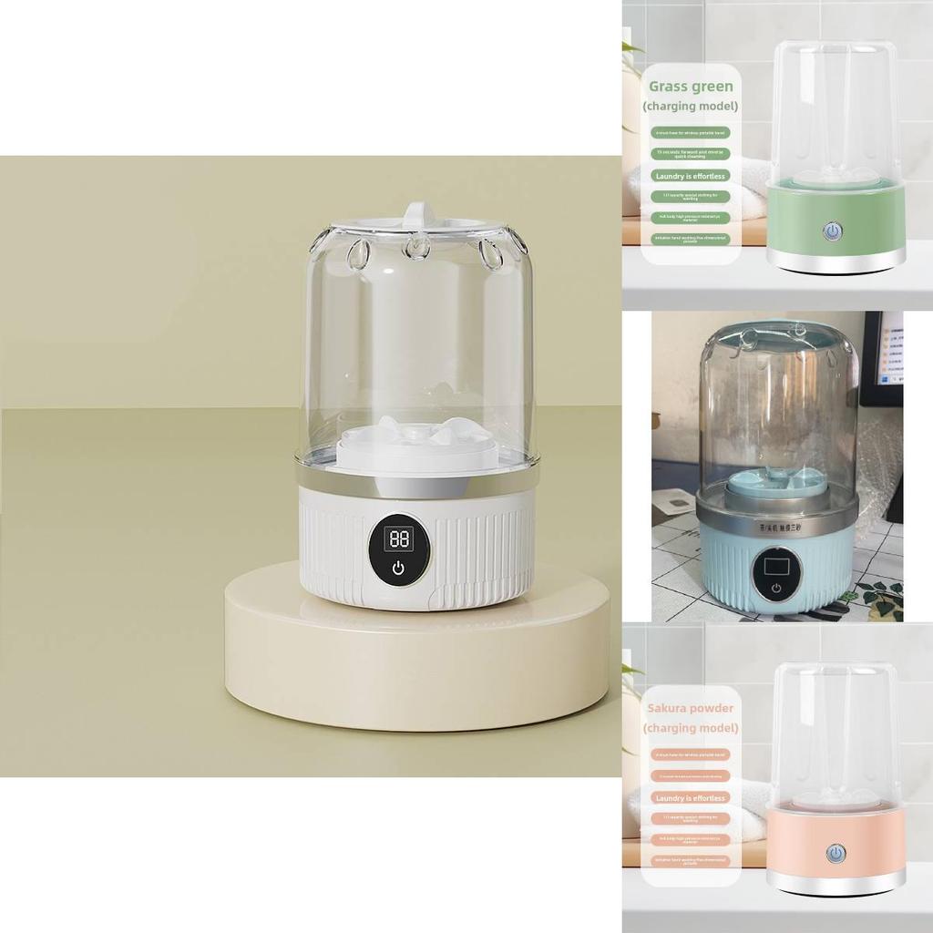 Usb Rechargeable Mini Washing Machine With Timer For Socks And Innerwear