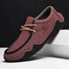 Quality Mens Casual Leather Shoes  Men Loafers  Couple Shoes Hard Wearing Male Flats Comfortable Soft  Para Hombre