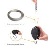 Telescopic Plant Pulley Stainless Rope Retractable Flower Basket Hook 25kg Weight Bearing Plant Hanger