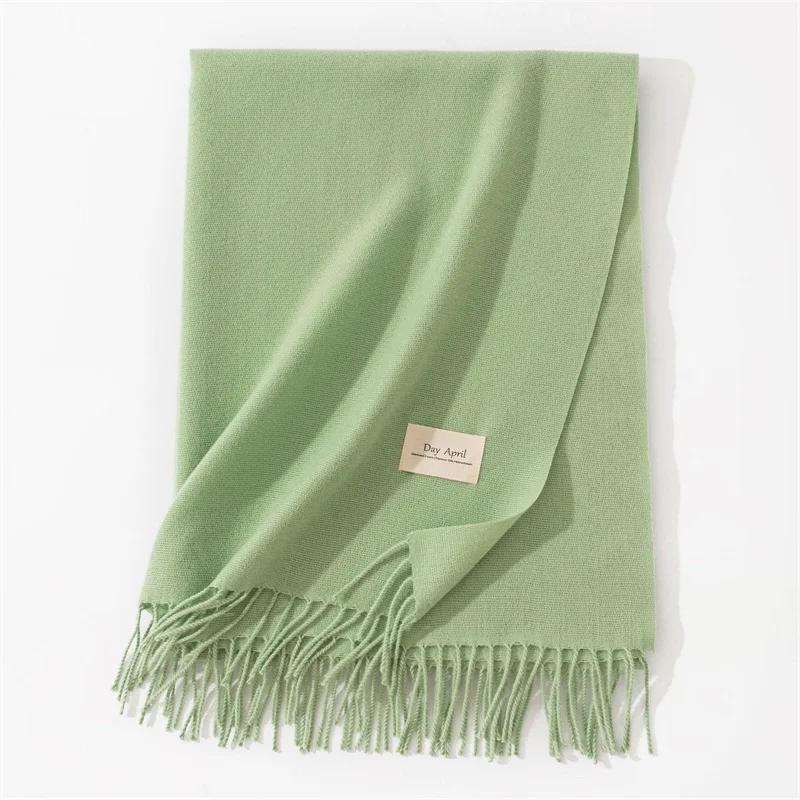 Cashmere Scarves for Women  Winter Shawls Warm Wraps Lady Pashmina Solid Print Blanket Scarf Neck Headband Hijabs Stoles