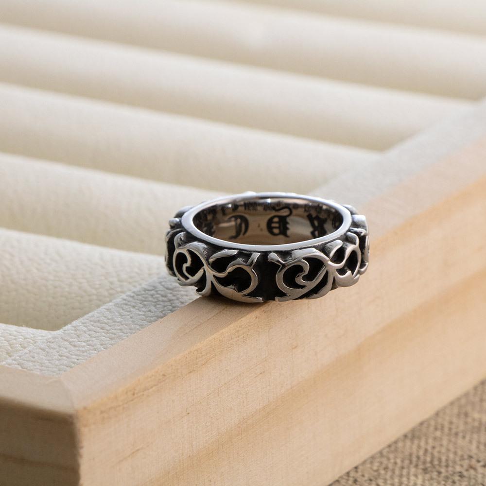 European and American Style Jewelry, Classical Pattern Personalized Retro Ring, Male and Female Tail Ring 2026