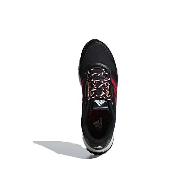 Adidas Marathon 10 TR CNY Lightweight Simple Synthetic Leather Fabric Non-Slip Low-Top Marathon Running Shoes Unisex Running Shoes Black Red BB6914