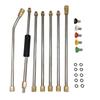 Extended Reach Pressure Washer Wand Kit Stainless Steel Lances 5 Interchangeable Nozzle Tips For Driveway Car Wash Tasks