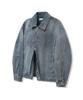 Standarderror 87-Stan118 [Classic] Florence Vintage Washed Minimal Denim Jacket Light Indigo