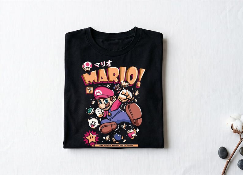 Super Mario Bros Shirt Mario Hero of the Mushroom Kingdom Shirt, Super Mario Gifts Shirt, Super Mario Bros Merch 140