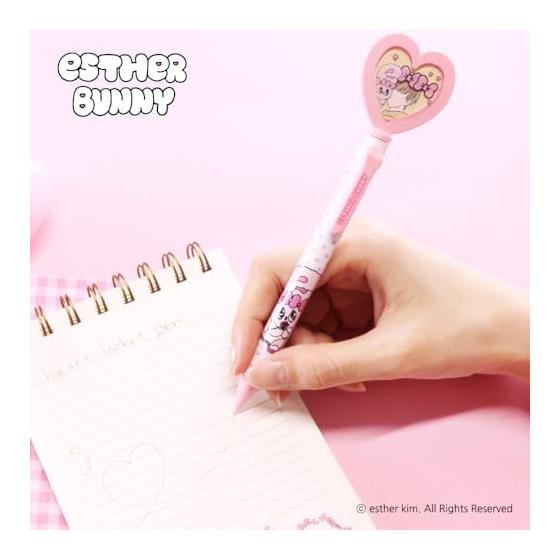 Epoch Chemical Ester Bunny Rocket Mechanical Pencil, Heart, 0.5mm, Ribbon Bunny, 1277-0720. Create Your Own Original Pen by Inserting Your Favorite