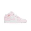 Air Jordan 1 Mid GS Pink Foam Fire Red Vaikams Sportbačiai Balti DQ8423-608