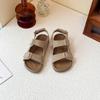 Top Options Retro Suede Leather Sprots Sandals for Children Classic Summer Engand Style Buckle Beach Platform Shoes Child I05308