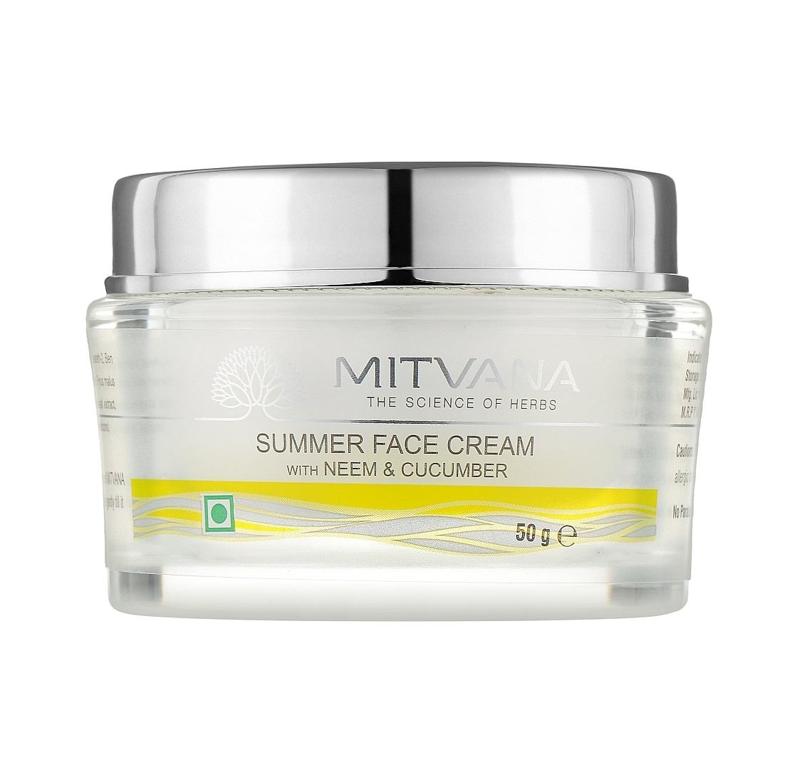 

Летний крем для лица Summer Face Cream With Neem & Cucumber Mitvana 50 мл
