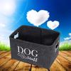 Boîte de rangement pour jouets pour animaux de compagnie avec poignée, panier de rangement pratique pour vêtements, couvertures, jouets, organisateur pour la maison
