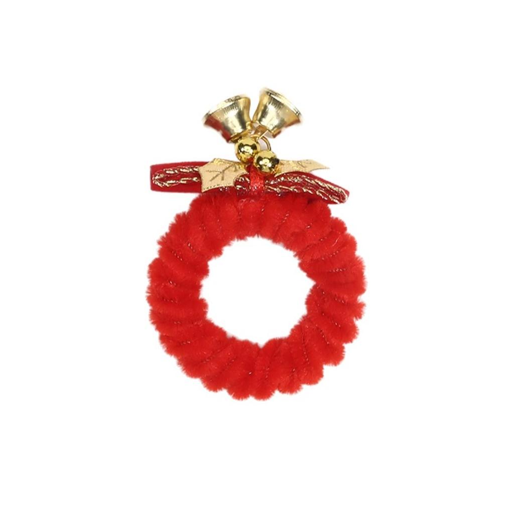 Christmas Napkin Rings for Holiday Table Decors Durability Polyester Dinner Party Accessories Easy Setups Long Last