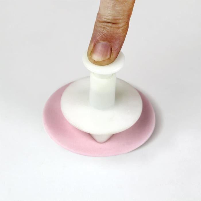 Outils de pâtisserie - PME 3 pièces - Pivoine - Blanc - 21.5 x 9.1 x 6 cm