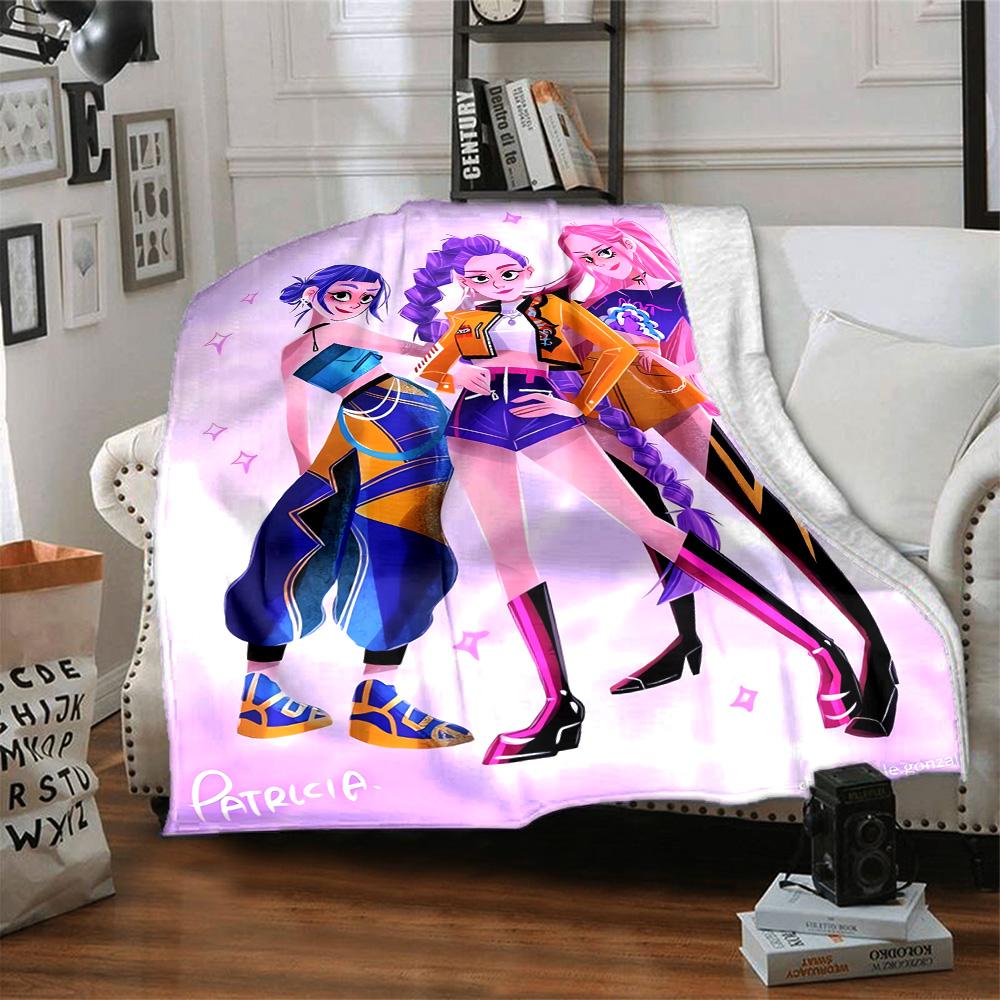 Colorful Fashion Friendship Flannel Blanket Super Soft Warm Cozy Blanket For Sofa Bed Office Travel Allseason Home Decor Gift