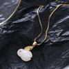 Fashionable Heart Titanium Steel Necklace: Women's Clavicle Chain, Hip Hop Style, Niche Design.