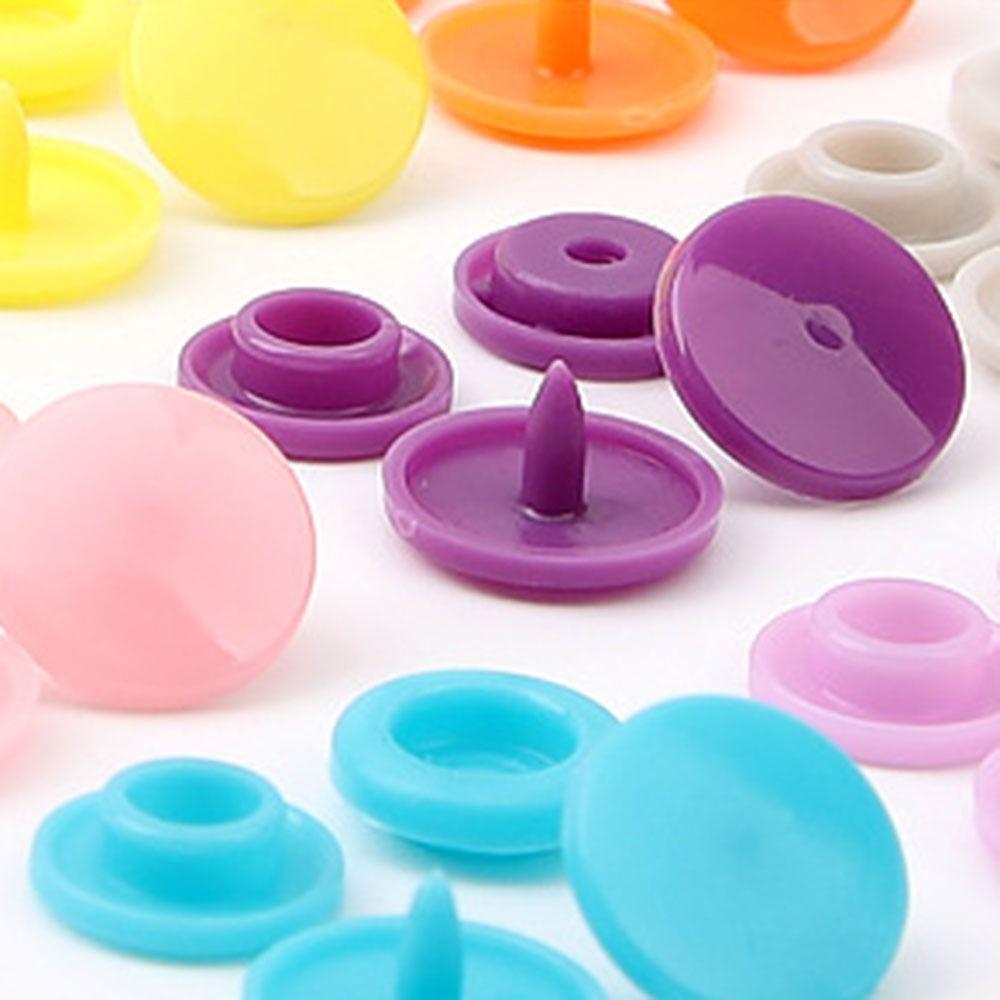 Colored Snaps Fastener Pliers Kit Metal Press Pliers Seamless Design Snap Buttons Auto-lock Resin Press Stud Buttons