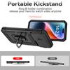 Para iPhone 11 12 13 14 15 Pro Max Capa Slide Câmera Armadura Capa de Telefone para iPhone 15 Plus X XS XR 13 14 Pro Suporte Anel Capa Traseira