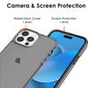 Coque Silicone - iPhone - 14 Pro - Gris Clair - Souple - 2 Vitres en Verre Trempé